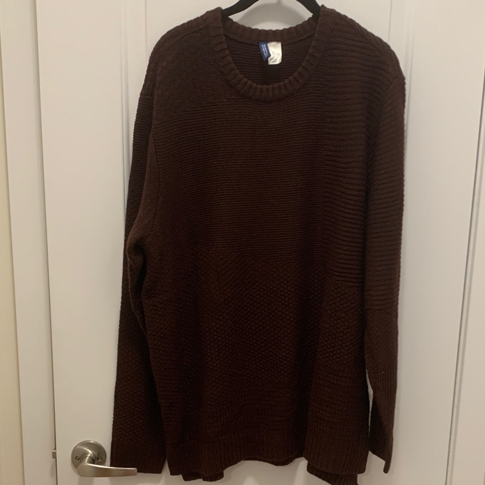 Brown/red Over sized Sweater